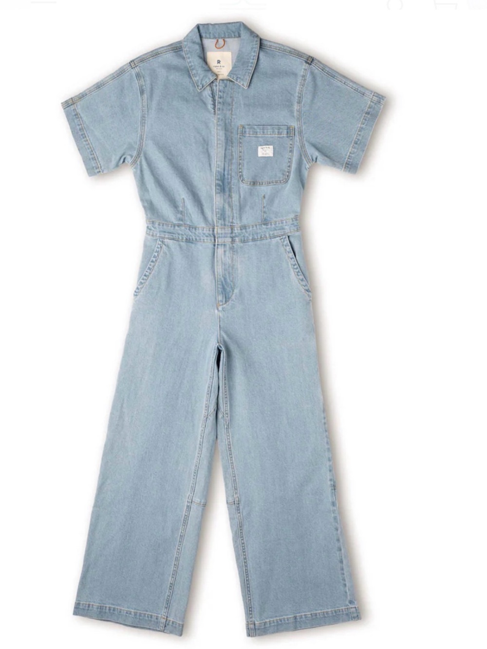 Ripton Denim Thundersuit Coveralls In Light Wash S